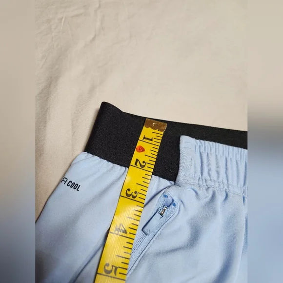 Adidas CLIMACOOL Mens Sky Blue 5" Inseam Training Shorts In Size Large (L5) - Picture 13 of 15
